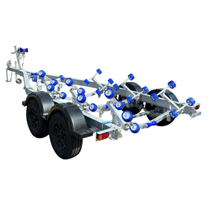 Sortie d'usine <span class=keywords><strong>Essieu</strong></span> tandem de 21 pieds, <span class=keywords><strong>remorque</strong></span> de <span class=keywords><strong>bateau</strong></span> en aluminium-Type de rouleaux oscillants, avec VIN DOT CE - Product Image 1