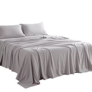 Bộ ga trải giường cao cấp 100% tre, dệt may gia dụng, chất liệu vải tre satin 300s, kiểu dệt kẻ caro - Product Image 2