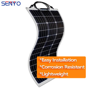 แผงโซลาร์เซลล์แบบยืดหยุ่น SENYO 30W ถึง 520W แผงโซลาร์เซลล์แบบฟิล์มบาง งอได้ ทนทาน สำหรับระบบจ่ายไฟฟ้าแบบออฟกริด - Product Image 1