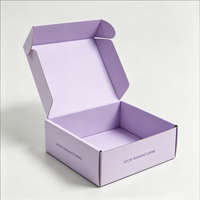 Boîte d'expédition ondulée à motif mignon style macaron pour accessoires de mode féminins, vente en gros