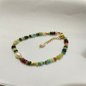 Wholesale Stainless Steel Imitation Pearl Beads Charms Bracelet <b>Necklace</b> Jewelry Set for Wedding Gift Party - Product Image 6