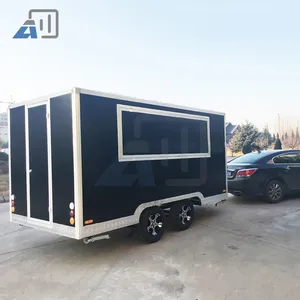 High Quality Coffee Burger Crepe Food Truck Trailer Mobile Food Truck Galvanized Truck Food Trailer For Sale