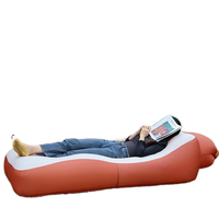 Canapé gonflable pliable, chaise longue portable pour salon, camping, festival, plage