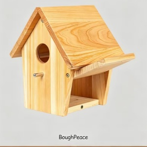 Nichoirs en bois suspendus pour l'extérieur, vente en gros du fabricant, lot de 2, pour la <span class=keywords><strong>d</strong></span>écoration de plusieurs oiseaux sauvages dans le jardin - Product Image 5