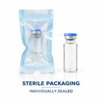 Flacon stérile en verre borosilicate neutre à col serti de 5 ml et 10 ml, avec bouchon inviolable, pour distribution de liquides – Vente directe usine
