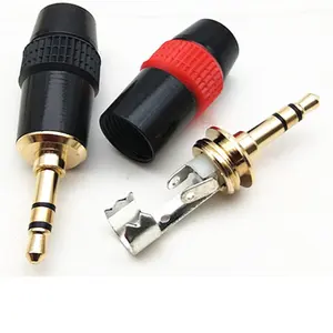 Connecteur audio stéréo plaqué or 3.5mm 3.5mm 1/8 "TRS Plug