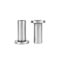 Roulements linéaires à billes en acier chromé à bride circulaire P6 de précision LMF10UU pour machine CNC