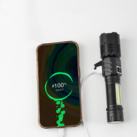 Senter Led Mini kecerahan tinggi, lampu senter Led isi ulang Usb aluminium 1000 Lumen Super terang tahan air