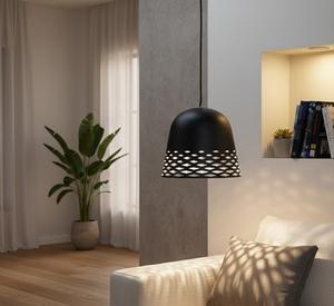 Industrial Style <b>Black</b> Cream Coated Brass Pendant <b>Lights</b> LED Dimmable Easy Installation Middle Modern Homes Cafes Restaurants - Product Image 3