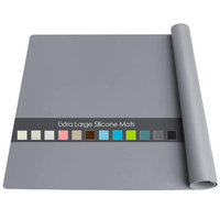 Tapis en silicone de qualité alimentaire 100%, tapis de table de cuisine en silicone de grande taille FDA, tapis en silicone résistant à la chaleur antidérapant lavable facile à nettoyer