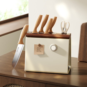 HeDouC Vintage Knife Set 4Pcs Stainless Steel Polished Blade <b>Kitchen</b> Use - Product Image 5