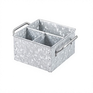 Admirable Design Galvanized Cutlery Holder For Table Top Kitchenware Cutlery Holder At Competitive Prices - Product Image 1
