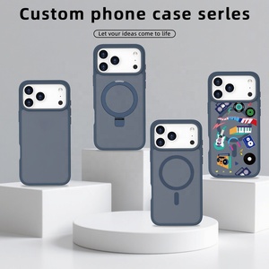 Funda Magnética Translúcida Mate para Teléfono Móvil, Personalizada con Colores Impresos en <span class=keywords><strong>TPU</strong></span> y PC, para iPhone 17 Pro Max, Resistente a Impactos, de Lujo - Product Image 4