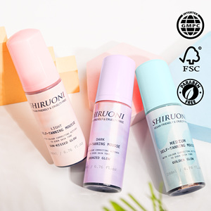 OEM ODM <span class=keywords><strong>autobronceador</strong></span> ligero a medio oscuro cara cuerpo Mousse Kit para cara y cuerpo - Product Image 5