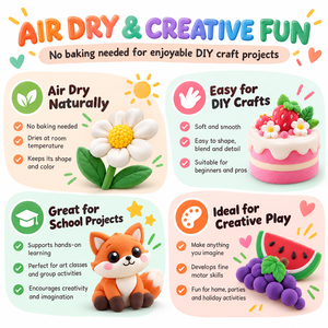 Argile à modeler à séchage à l'air pour enfants, vente en gros personnalisée, kit d'argile à modeler, argile magique sûre et non toxique, jouet d'art et d'artisanat DIY, cadeau - Product Image 2