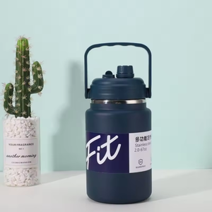 Large Capacity 304 Stainless Steel Vacuum Insulated Water <b>Bottle</b> Portable <b>Thermos</b> Flask with Handle Lid for Travel Camping - Product Image 4