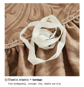 Housse de canapé élastique lavable anti-dérapante 4 places en velours Jacquard pour canapé ou Le <span class=keywords><strong>Canape</strong></span> - Product Image 3