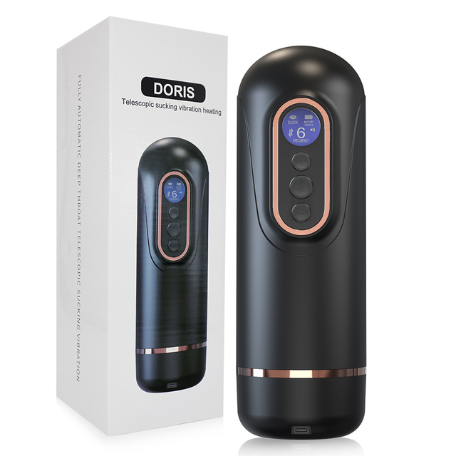 Fully Automatic Male Vibrator with Electronic Screen Showing Battery Level and Function Sex TOY