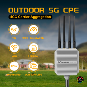Suncomm X75 5g đơn vị ngoài trời fwa tàu sân bay tập hợp tốc độ cao <span class=keywords><strong>Internet</strong></span> cổng PoE cung cấp điện 2.5g cổng <span class=keywords><strong>wifi</strong></span> ngoài trời 5g - Product Image 3