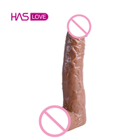 HAS LOVE Vibrateur Anal Réaliste de Grande Taille pour Femmes - Jouets Sexuels de Haute Qualité pour Femmes - Gode