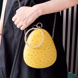 Bolso de Mano de Lujo Bordado Delight, Forma de Almendra, con Pedrería, Forro de Algodón, para Eventos Nocturnos - Product Image 6