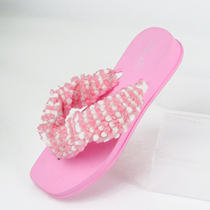 Chanclas de felpa con punta abierta, forro de piel resistente al agua antideslizante a la moda para primavera <span class=keywords><strong>y</strong></span> verano - Product Image 2