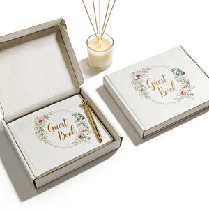 Impression personnalisée de livres d'or de mariage de haute qualité, enregistrement de banquet, couverture rigide, message pour les invités, impression de papier - Product Image 2