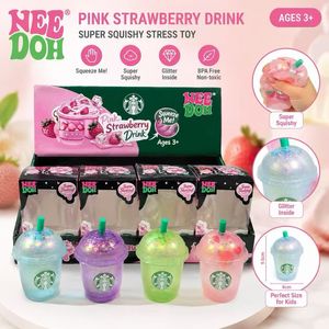 Nuevo Juguete Sensorial Blandito Schylling Glitter Needoh Star Buck Boba Drink, Caramelo Blandito de Malta, Bebida de Té con Leche Boba - Product Image 1