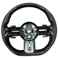 Volant de voiture sport en cuir et fibre de carbone pour Mercedes CLA ML350 ML400 Classe R C180 Facelift Upgrade