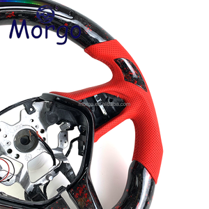 Volante in Fibra di Carbonio Forgiata Personalizzato con LED RPM per <span class=keywords><strong>Infiniti</strong></span> Serie G Q <span class=keywords><strong>FX</strong></span> EX M Q50 Q50L Q60 ESQ Q50s Q50 Red-sport - Product Image 5