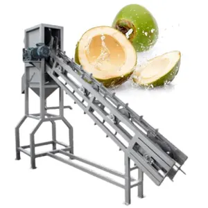 Media máquina cortadora de coco verde continua automática personalizada