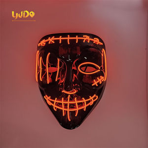 Cosplay Decoration Lights for Events Party Halloween Led <strong>Mask</strong> <strong>Masks</strong> Face Neon Led Strip Luminous Camouflage <strong>Mask</strong> Kid Favor Gift - Product Image 2