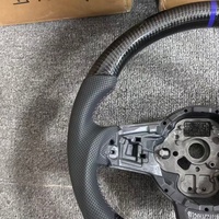 Volant de voiture personnalisé en cuir semi-plein et fibre de carbone véritable, accessoires pour Volkswagen VW Golf R 5 6 7 MK5 MK6 MK7 Gti Passat CC
