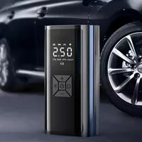 Compresseur d'air portable 150 PSI en ABS pour pneus, arrêt automatique, 7,4 V avec allume-cigare