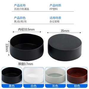 Couvre-trou de charnière en PP étanche et résistant à l'humidité pour l'étanchéité des portes d'armoires, installation facile, marque GQK, modèle GW2571703 - Product Image 6