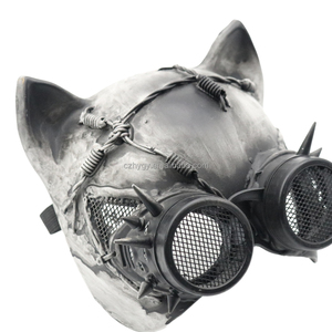 Vente d'usine Steampunk Cyberpunk Horreur Chat Masque avec Lunettes pour Mariage Halloween & Burning Man Costumes Parties - Product Image 4