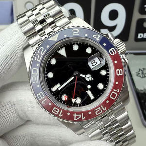 Montre mécanique de luxe pour homme, personnalisable OEM, qualité supérieure, 40 mm, bracelet 20 mm, cadran à aiguilles, acier 904L, mouvement ETA 3285, GMT - Product Image 6