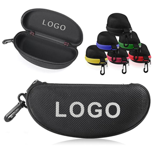 Étui à lunettes de soleil rectangulaire semi-rigide imperméable promotionnel 0717, logo personnalisé, unisexe, couleur personnalisée, vente en gros - Product Image 1