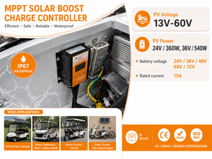 Controlador de Carga <span class=keywords><strong>Solar</strong></span> <span class=keywords><strong>MPPT</strong></span> de 48V 60V para Triciclo Eléctrico, E Rickshaw, Batería de Tuk Tuk - Product Image 1
