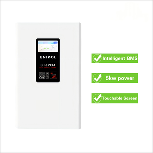 Touchscreen Wall Battery 51.2v 100ah <b>Solar</b> <b>Generators</b> 5kwh 10kwh Lithium 48v 200ah - Product Image 4