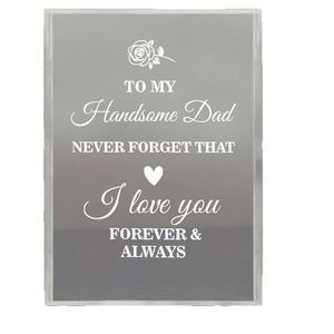 square <b>Acrylic</b> <b>Mirror</b> Word Ornaments Stand Ins Wind Decoration Transparent Graduation Season Nativity Scene - Product Image 6