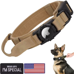 Gancho y lazo de nailon de poliéster personalizado, hebilla de anillo en D de Metal, etiqueta de aire antiescape, <span class=keywords><strong>Collar</strong></span> táctico para perro, mango de Control duradero, Bandera de EE. UU. - Product Image 4