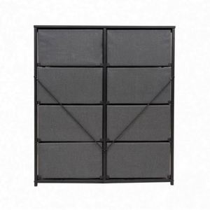 Bedroom and Living Room Fabric <b>Cabinets</b> With Stainless Steel MDF Panel, Pine Wood, Durable, Freestanding, and Colorful - Product Image 3