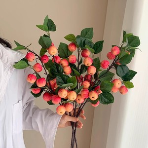 Ramas de Manzana Artificiales, Moldeadas por Inyección de PVC Suave, Decoración para el Hogar, Accesorios para Bodas, Ecológicas - Product Image 1