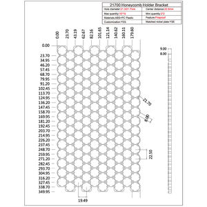 Soporte de plástico para paquete de baterías de iones de litio al por mayor, soporte de ensamblaje para celdas de litio 21700, soporte de panal 21700 - Product Image 2