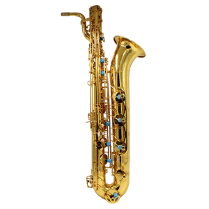 プロフェッショナルバリトンサックス - ゴールドラッカー仕上げのボディとキー - EMBS400 - ローア - Product Image 1