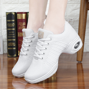 Zapatos Deportivos sepatu gaya berjalan kasual, sepatu olahraga dansa Platform Sneakers wanita - Product Image 5