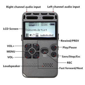 Grabadora de voz Reproductor de MP3 para conferencia Clase Entrevista Transfronterizo 800mAh Batería grande - Product Image 4