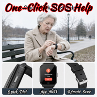 VFA109S 4G SOS-Anruf GPS-Tracker Smartwatch für Senioren und Kinder Gesundheitsdatenüberwachung Täglicher Monitor Sturzerkennung Armband für Ältere