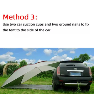 Tente <span class=keywords><strong>de</strong></span> toit pour voiture, abri solaire pour 3-4 personnes, idéale pour le <span class=keywords><strong>camping</strong></span> en extérieur - Offre spéciale - Product Image 6